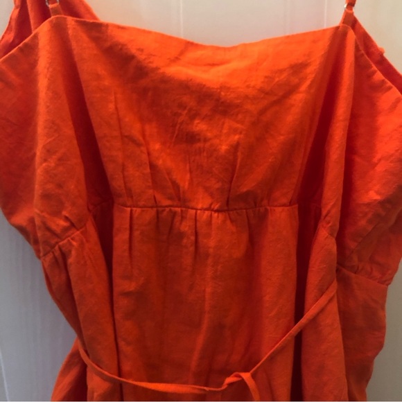 SHOWPO Aganda Strappy Frill Detail Wrap Mini Dress in Oxy Fire. (Size 14) - Picture 11 of 15